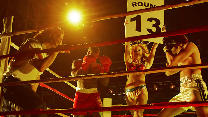 The Broadway company of Rocky the Musical