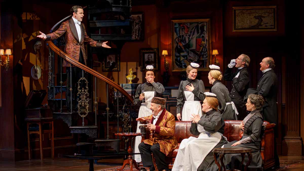Harry Hadden-Paton and the company of My Fair Lady. Photo by Joan Marcus.