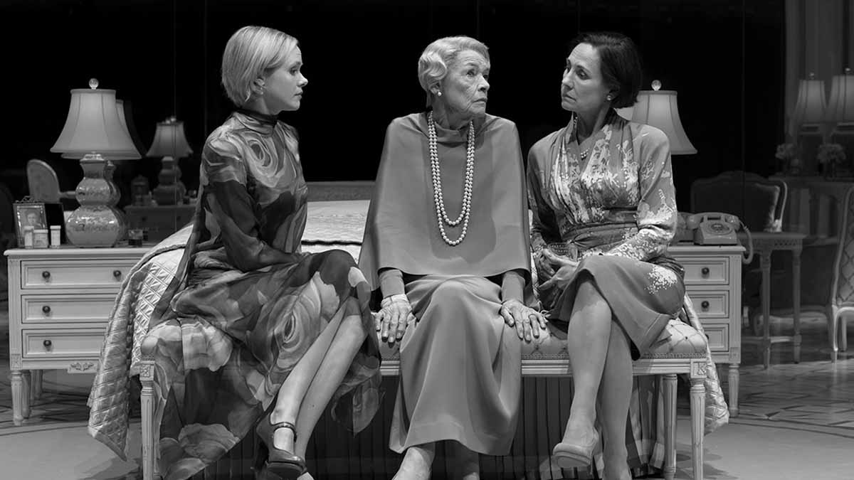 Alison Pill, Glenda Jackson, and Laurie Metcalf in <i>Three Tall Women</i>. Photo by Brigitte Lacombe.