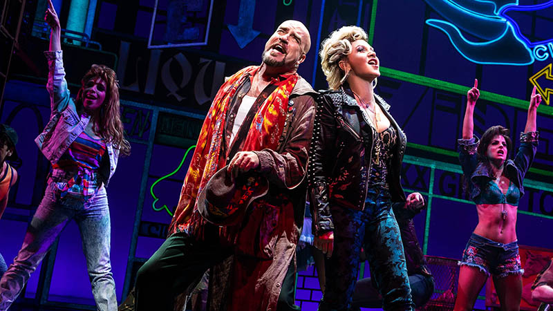 Ellyn Marie Marsh, Eric Anderson, Orfeh and Renee Marino in <i>Pretty Woman: The Musical</i>. Photo by Matthew Murphy.