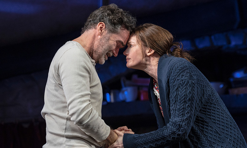 Brian d'Arcy James and Holley Fain in <i>The Ferryman</i>. Photo by Joan Marcus.