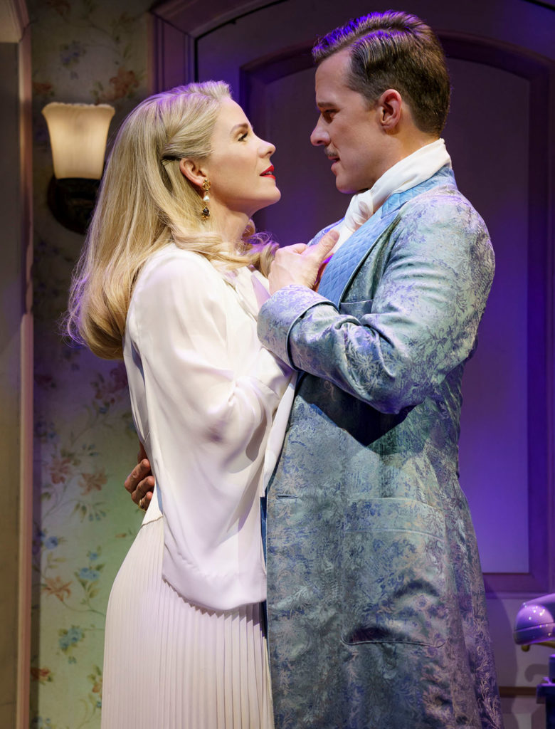 Kelli O'Hara and Will Chase in <i>Kiss Me, Kate</i>. Photo by Joan Marcus.