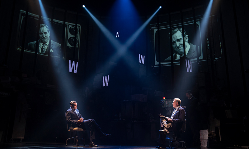 Bertie Carvel and Kevin Pariseau in <i>Ink</i>. Photo by Joan Marcus.
