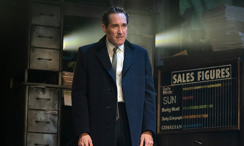 Bertie Carvel in <i>Ink</i>. Photo by Joan Marcus.