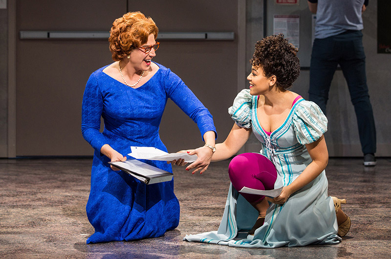 Santino Fontana and Lilli Cooper in <i>Tootsie</i>. Photo by Matthew Murphy.