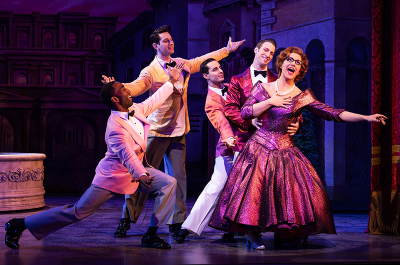 Santino Fontana and Company in <i>Tootsie</i>. Photo by Matthew Murphy.