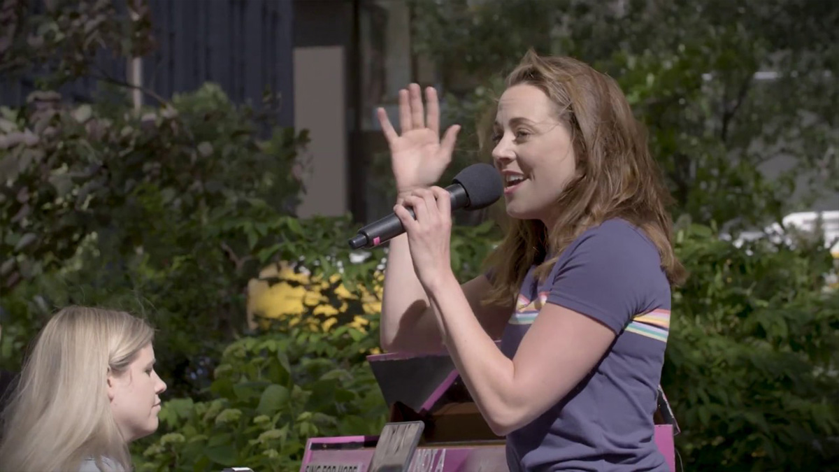 The Cast of <i>Mean Girls</i> Sings with Youth Pride Chorus