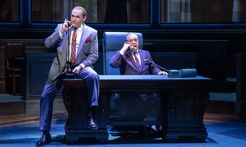 Marc Kudisch and Brian Cox in <i>The Great Society</i>. Photo by Evan Zimmerman.