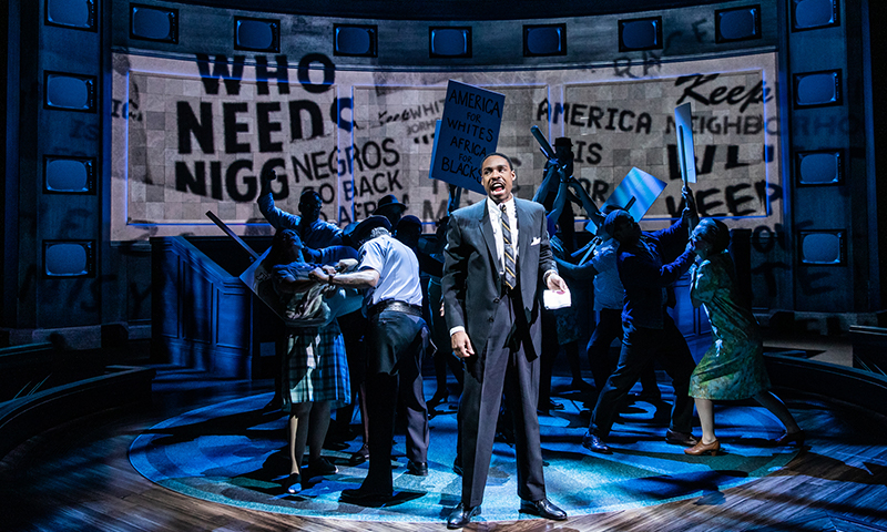Grantham Coleman and company in <i>The Great Society</i>. Photo by Evan Zimmerman.