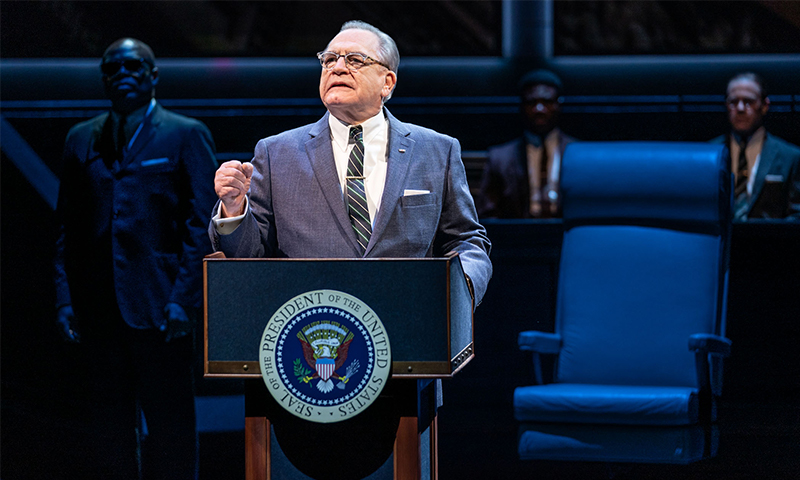 Brian Cox in <i>The Great Society</i>. Photo by Evan Zimmerman.