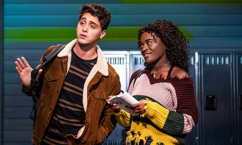 Antonio Cipriano and Celia Rose Gooding in <i>Jagged Little Pill</i>. Photo by Matthew Murphy.