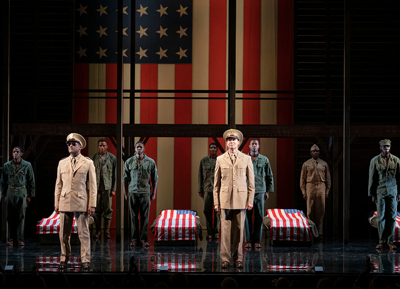 The cast of <i>A Soldier's Play</i>. Photo by Joan Marcus.