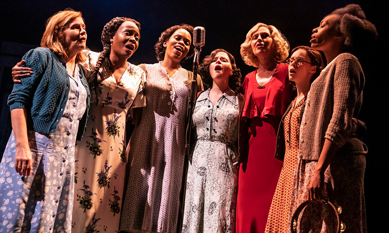The cast of <i>Girl From the North Country</i>. Photo by Matthew Murphy.