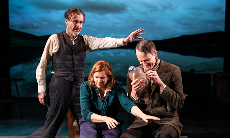 Matt McGrath, Mare Winningham, and Todd Almond in <i>Girl From the North Country</i>. Photo by Matthew Murphy.