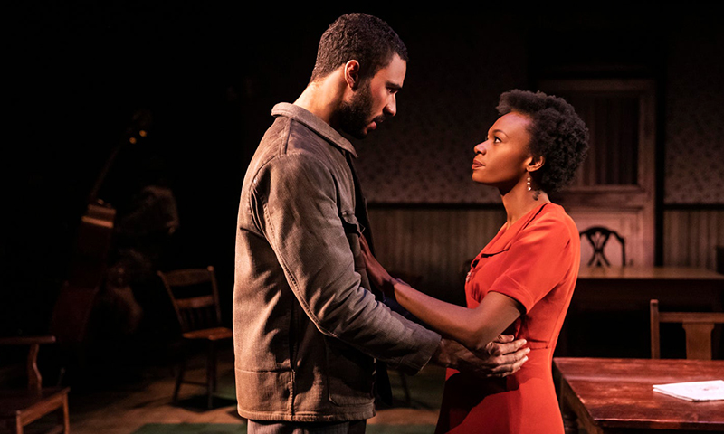 Austin Scott and Kimber Elayne Sprawl in Girl From the North Country. Photo by Matthew Murphy.