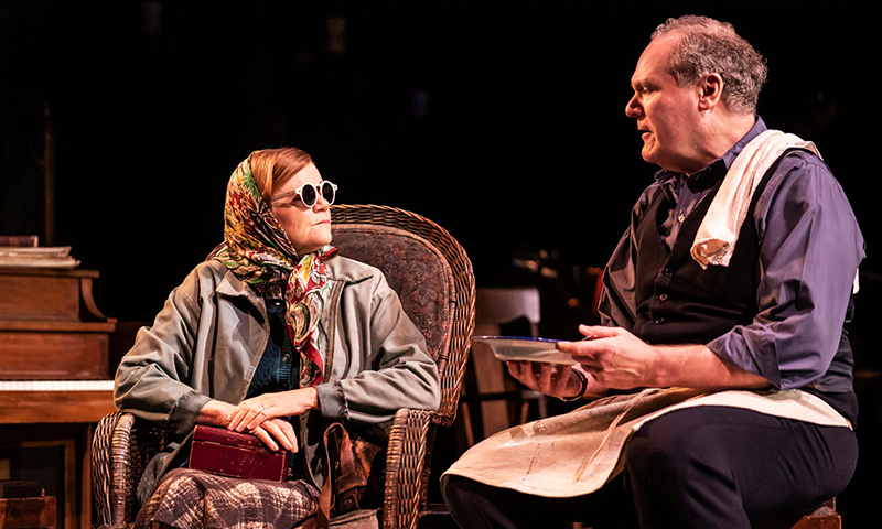 Mare winningham and Jay O. Sanders in <i>Girl From the North Country</i>. Photo by Matthew Murphy.