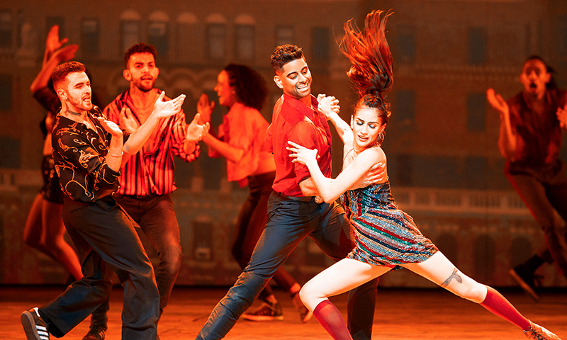 Amar Ramasar, Yesenia Ayala and the cast of <i>West Side Story</i>. Photo by Jan Versweyveld.