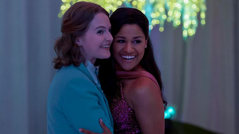 Jo Ellen Pellman and Ariana DeBose in <i>The Prom</i>. Photo by Melinda Sue Gordon for Netflix.