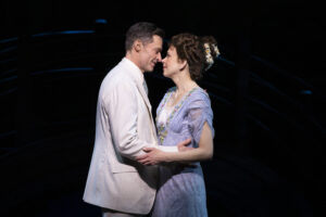 Hugh Jackman and Sutton Foster in The Music Man. Photo by Julieta Cervantes.
