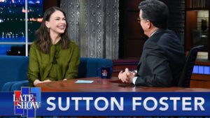 Watch Now: <i>The Music Man</i>‘s Sutton Foster Visits Stephen Colbert
