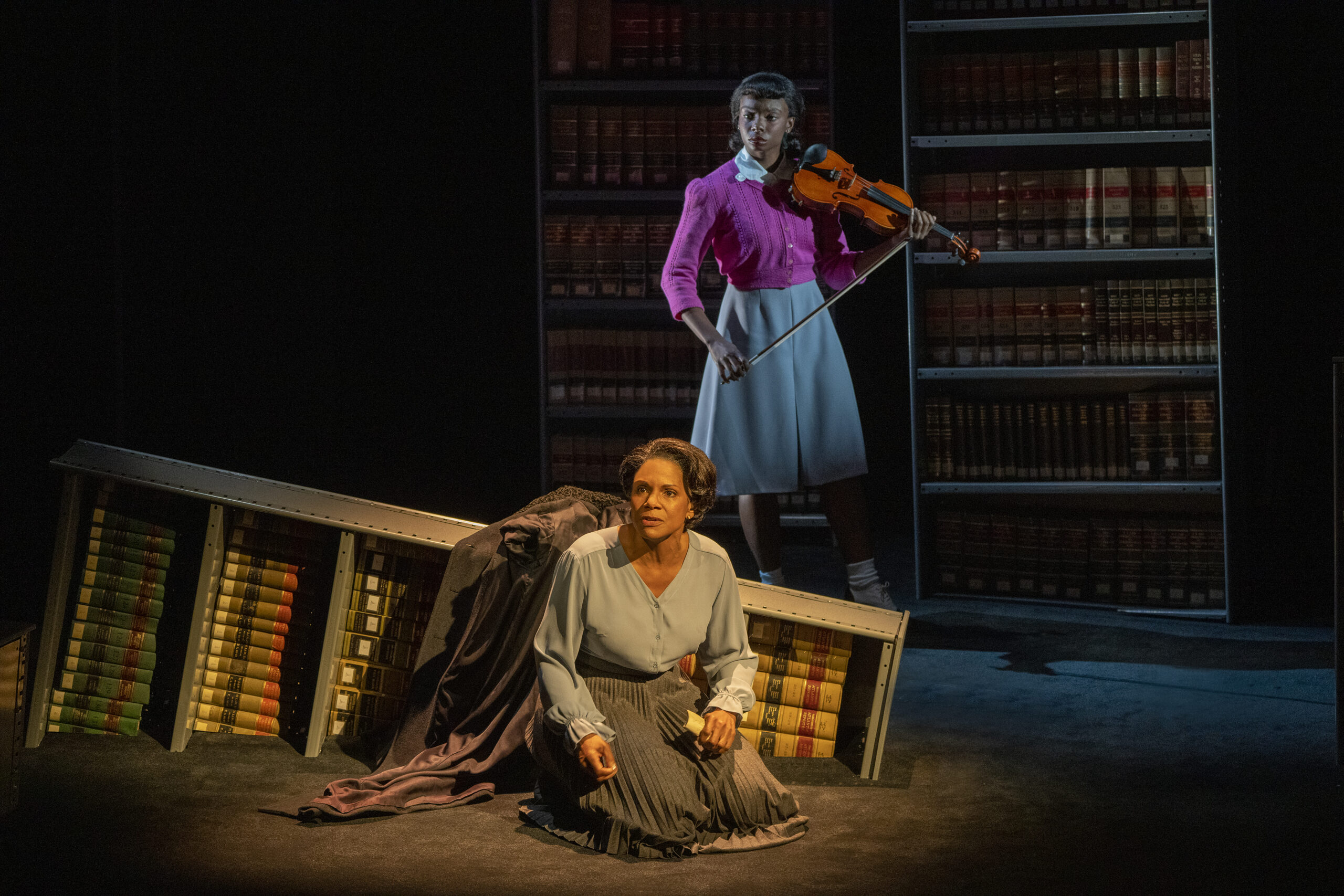 Audra McDonald and Abigail Stephenson in Ohio State Murders. Photo by Richard Termine.