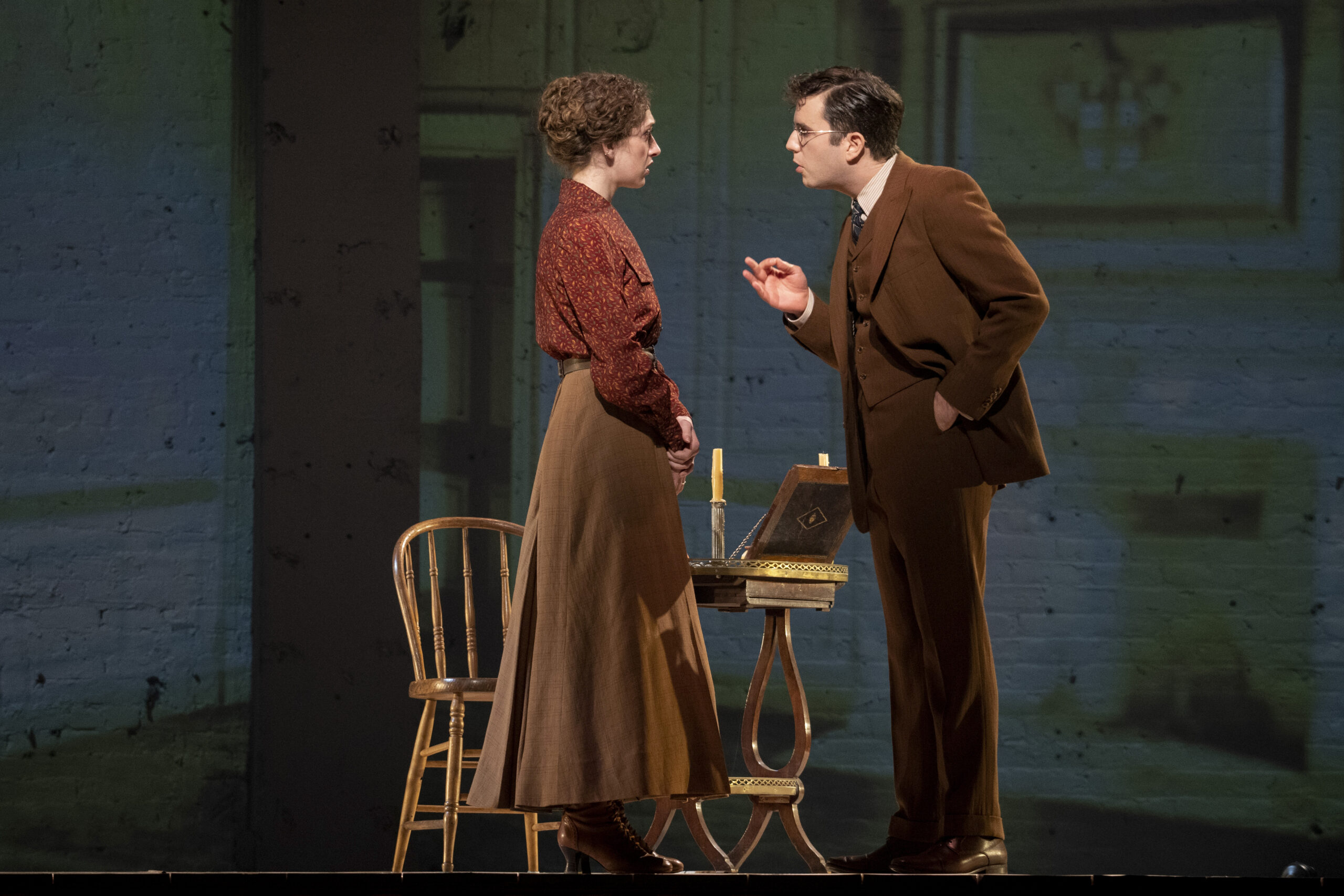 Micaela Diamond and Ben Platt in Parade. Photo by Joan Marcus.