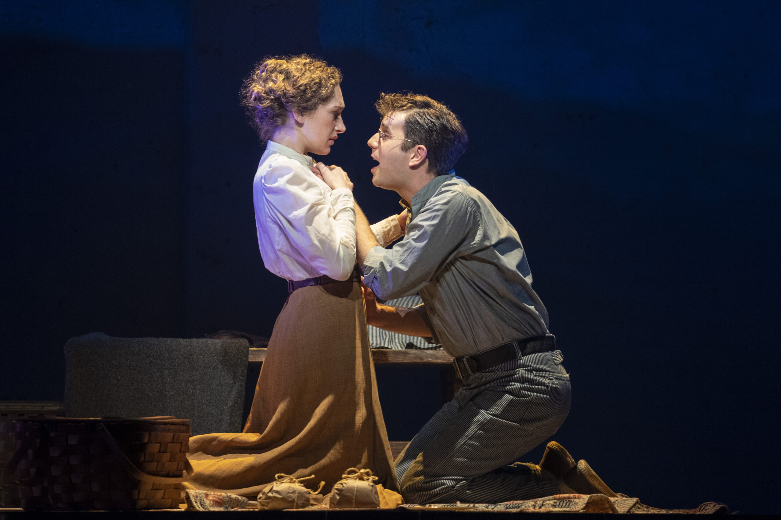 Micaela Diamond and Ben Platt in Parade. Photo by Joan Marcus.