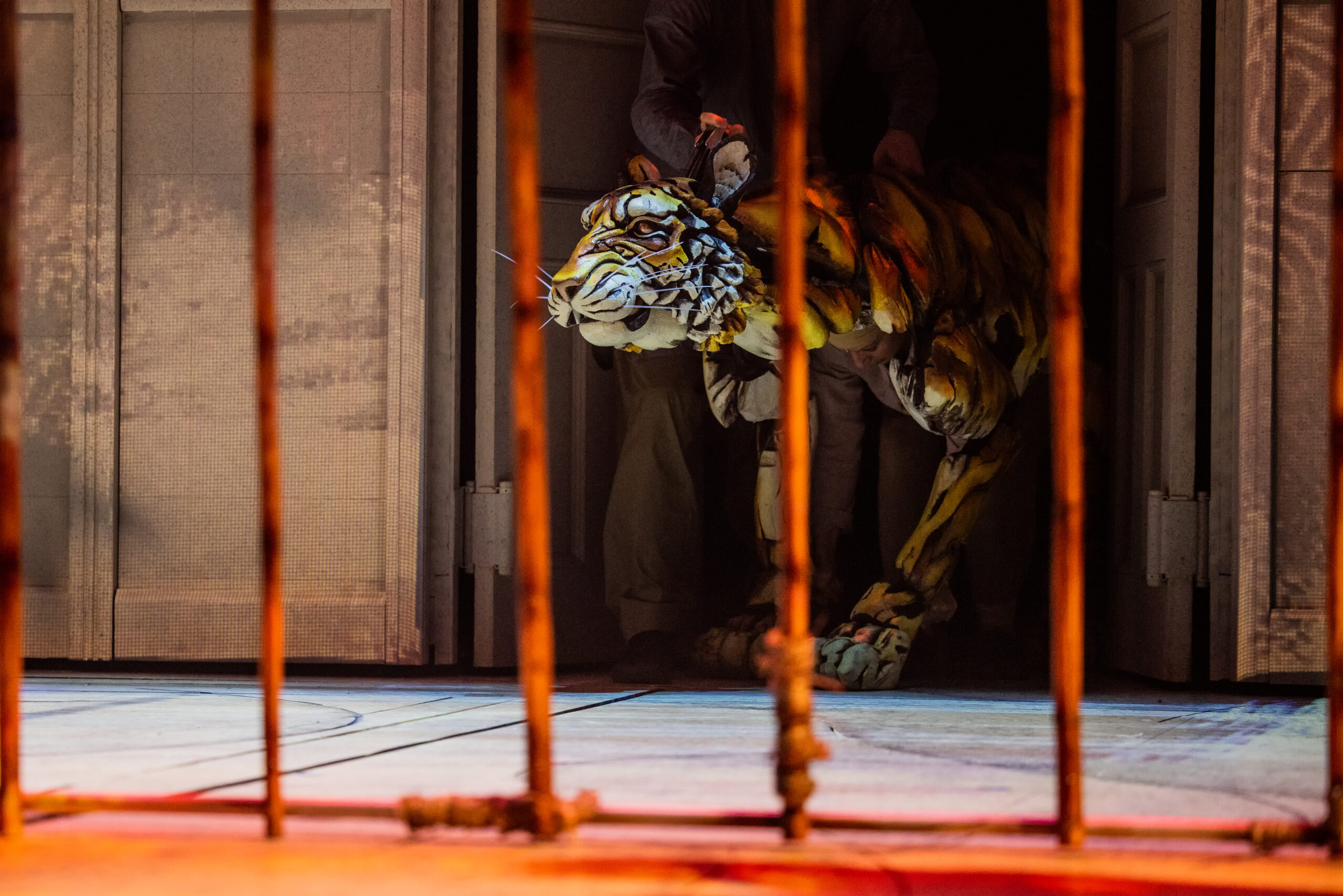 Rowan Magee, Celia Mei Rubin, and Nikki Calonge in Life of Pi. Photo by Matthew Murphy and Evan Zimmerman.