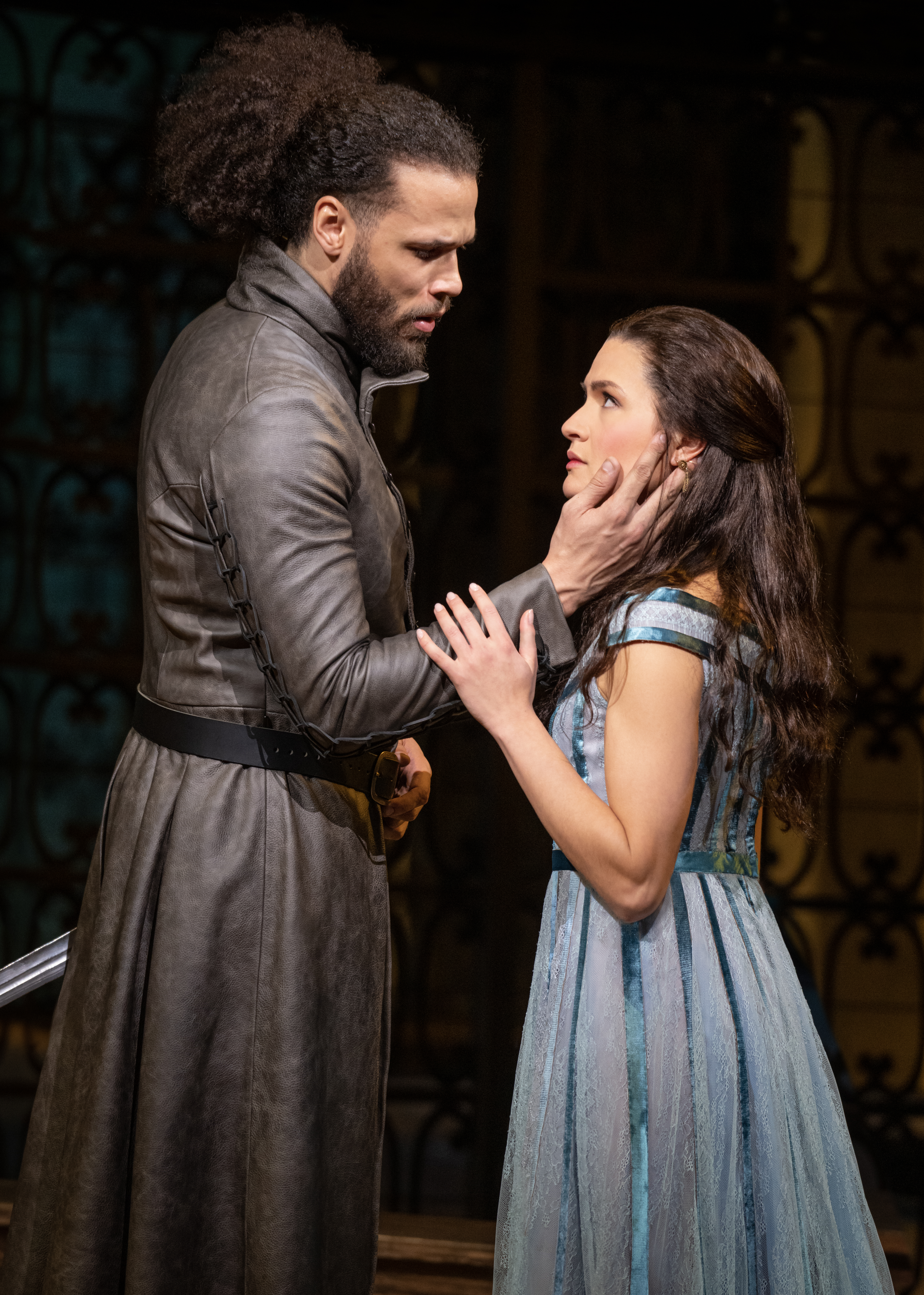 Jordan Donica and Phillipa Soo in Camelot. Photo by Joan Marcus.