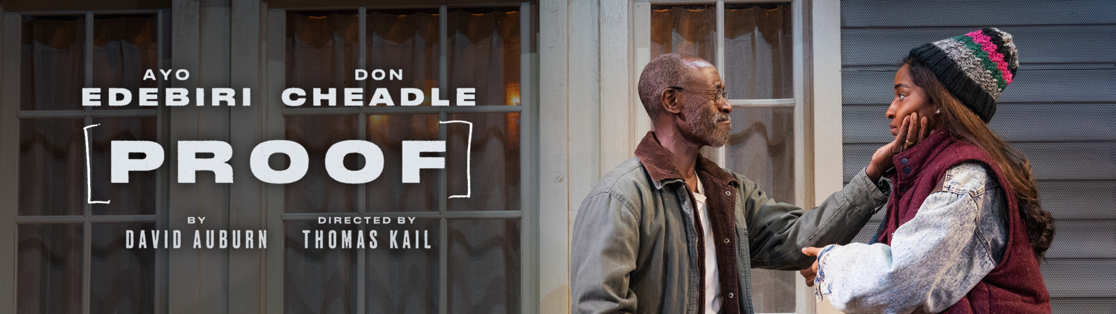 Ayo Edebiri and Don Cheadle in PROOF by David Auburn. Directed by Thomas Kail.