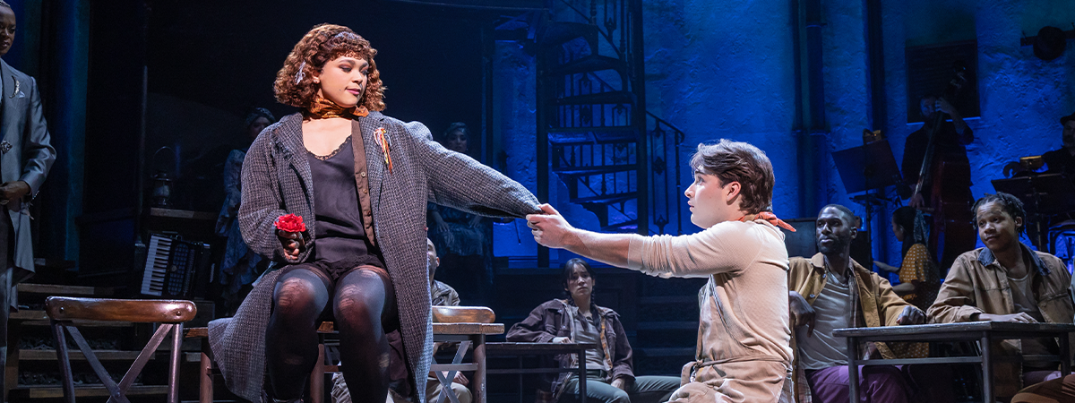 First Look: Joshua Colley, J. Harrison Ghee, & Jordan Tyson in <i>Hadestown</i>