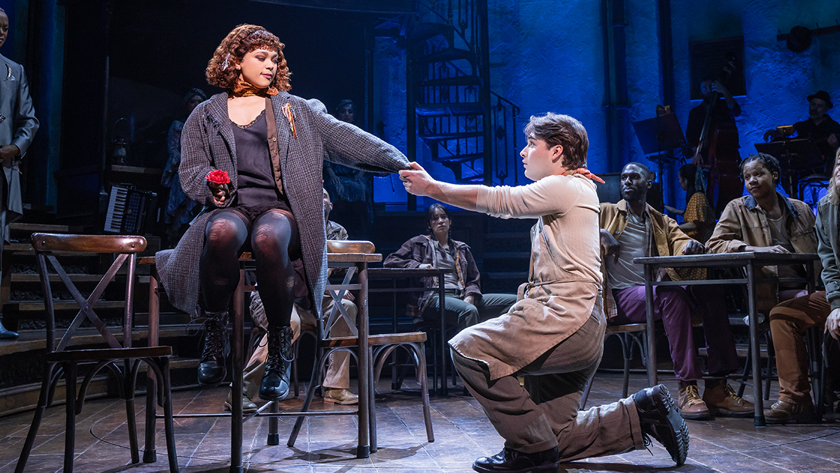 First Look: Joshua Colley, J. Harrison Ghee, & Jordan Tyson in <i>Hadestown</i>