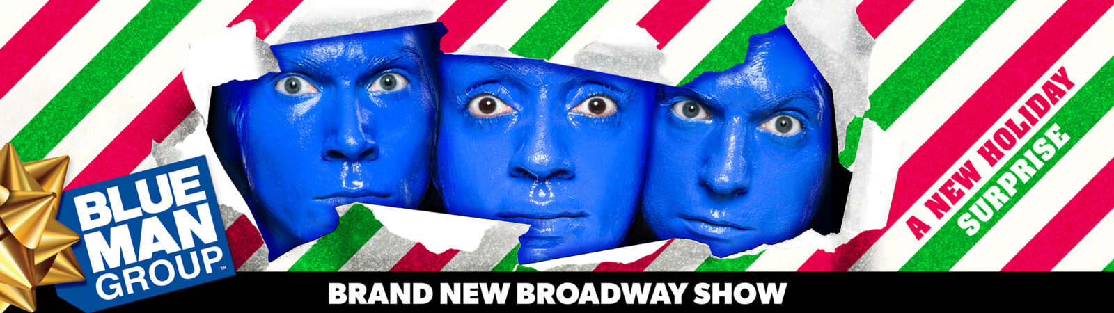 BLUE MAN GROUP - A NEW HOLIDAY SURPRISE. A brand new Broadway show.