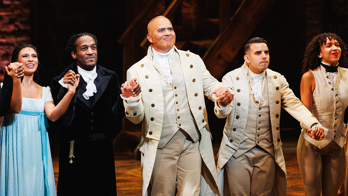 Photos: Christopher Jackson Makes His Return to <i>Hamilton</i> on Broadway